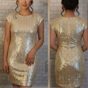 Vintage Escada By Margaretha Ley sequin sheath dress size 34